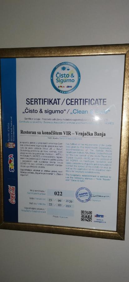Garni Hotel Vir Vrnjačka Banja エクステリア 写真